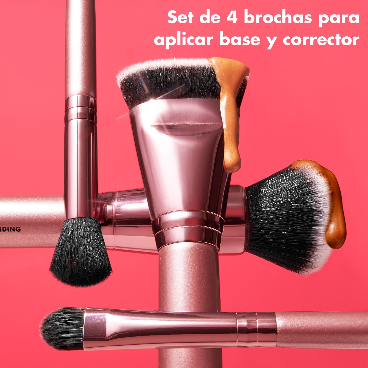 E.L.F. FOUNDATION & CONCEALER BRUSH SET (JUEGO DE  BROCHAS)
